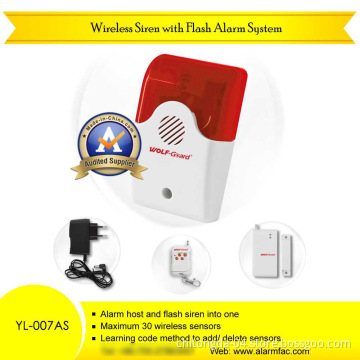 Wireless Siren With Flash Alarm System (YL-007AS)